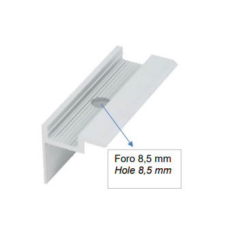 2 - MORSETTO TERMINALE W4-MM40-AL Sp.40mm