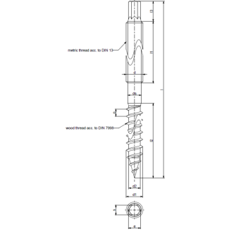 2 - VITE D.FILETTO ASSEMB. NUDE-M10X300-A2